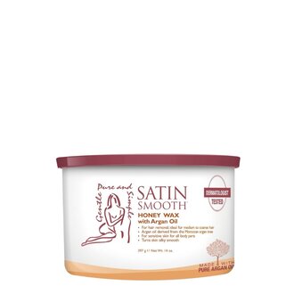 Satin Smooth Cire au miel et à l'huile d'argan "Honey Wax" (397g/14.0oz) Satin Smooth Cire au miel et à l'huile d'argan "Honey Wax" (397g/14.0oz)