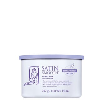 Satin Smooth Cire au miel et à la vitamine E "Honey Wax" (397g/14.0oz) Satin Smooth Cire au miel et à la vitamine E "Honey Wax" (397g/14.0oz)