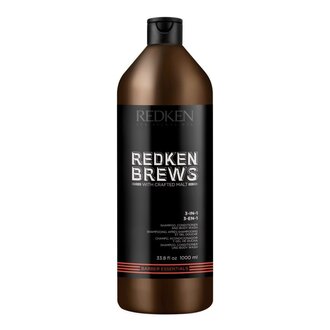 Redken Brews 3-in-1 Shampoo, Conditioner & Body Wash