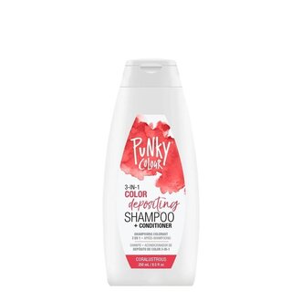 Punky Colour 3-in1 Color Depositing Shampoo (250ml/8.5oz) Coralustrous