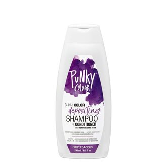 Punky Colour 3-in1 Color Depositing Shampoo + Conditioner (250ml/8.5oz) - Purpledacious