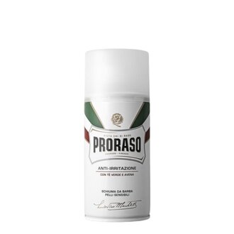 Proraso Mousse à raser "Anti-irritation" au thé vert et à l'avoine - Pour les peaux sensible Proraso Mousse à raser "Anti-irritation" au thé vert et à l'avoine - Pour les peaux sensible