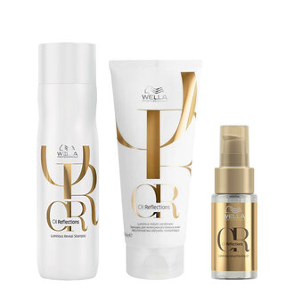Wella Professionals Trio révélateur d'éclat "Oil Reflections" (250ml/8.5oz, 200ml/6.7oz, 30ml/1.0oz) Wella Professionals Trio révélateur d'éclat "Oil Reflections" (250ml/8.5oz, 200ml/6.7oz, 30ml/1.0oz)