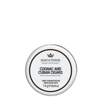 Henri et Victoria Cognac and Cuban Cigars Mustache Wax - Medium Hold (14g/0.5oz)