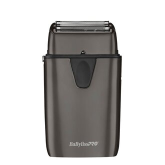 BaByliss PRO Rasoir électrique métallique à double grille avec ou sans fil "UVFOIL" - Titane noir