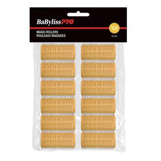 BaByliss PRO Rouleaux velcro "Magic Rollers" (12x32mm) - Jaune BaByliss PRO Rouleaux velcro "Magic Rollers" (12x32mm) - Jaune