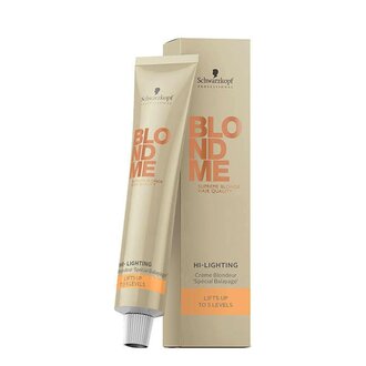 Schwarzkopf BlondMe Professional Crème blondeur spécial balayage "Blonde Hi-Lighting" (60ml/2.0oz) - Doré chaud Schwarzkopf BlondMe Professional Crème blondeur spécial balayage "Blonde Hi-Lighting" (60ml/2.0oz) - Doré chaud