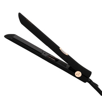 Aria Beauty Ultra-Sleek Digital Hair Straightener (25mm/1") Tourmaline Ceramic - Black