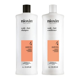 NIOXIN Duo cheveux + cuir chevelu Système 4 (2x 1000ml/33.8oz) NIOXIN Duo cheveux + cuir chevelu Système 4 (2x 1000ml/33.8oz)
