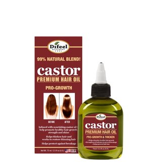 Difeel Huile capillaire pro-croissance et épaississement "Castor Pro-Growth & Thicken"