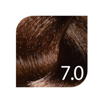 HueSee 7.0/7N - Medium Blonde Natural / Color Cream Permanent Hair Color (100ml/3.38oz)