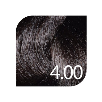 HueSee 4.00/4NN - Medium Brown Intense Natural / Color Cream Permanent Hair Color (100ml/3.38oz)