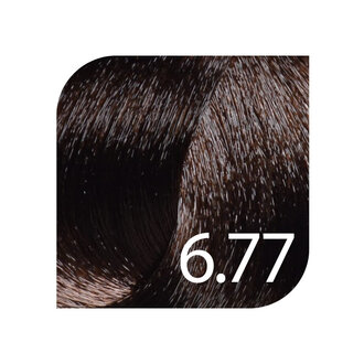 HueSee 6.77/6MM - Dark Blonde Intense Matte / Color Cream Permanent Hair Color (100ml/3.38oz)