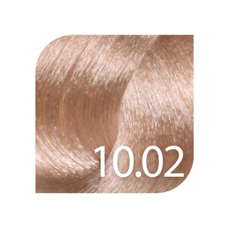 HueSee 10.02/10Nv - Very Light Blonde Natural Violet / Color Cream Permanent Hair Color (100ml/3.38oz)