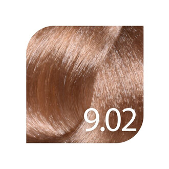 HueSee 9.02/9Nv - Light Blonde Natural Violet / Color Cream Permanent Hair Color (100ml/3.38oz)