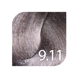 HueSee 9.11/9AA - Light Blonde Insense Ash / Color Cream Permanent Hair Color (100ml/3.38oz)