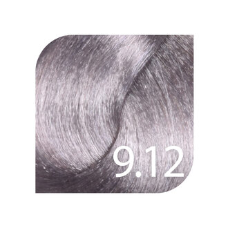 HueSee 9.12/9Av - Light Blonde Ash Violet / Color Cream Permanent Hair Color (100ml/3.38oz)