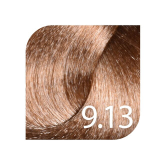 HueSee 9.13/9Ag - Light Blonde Ash Gold / Color Cream Permanent Hair Color (100ml/3.38oz)