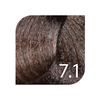 HueSee 7.1/7A - Medium Blonde Ash / Color Cream Permanent Hair Color (100ml/3.38oz)