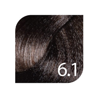 HueSee 6.1/6A - Dark Blonde Ash / Color Cream Permanent Hair Color (100ml/3.38oz)