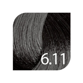HueSee 6.11/6AA - Dark Blonde Insense Ash / Color Cream Permanent Hair Color (100ml/3.38oz)