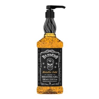 Bandido Cosmetics Metallic Gold Moisturizing Effet Shaving Gel (1000ml/33.8oz)