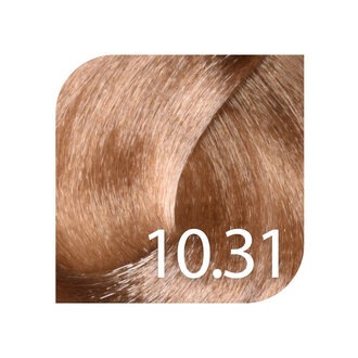 HueSee 10.31/10Ga - Very Light Blonde Gold Ash / Color Cream Permanent Hair Color (100ml/3.38oz)