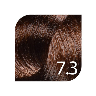 HueSee 7.3/7G - Medium Blonde Gold / Color Cream Permanent Hair Color (100ml/3.38oz)