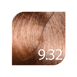 HueSee 9.32/9Gv - Light Blonde Gold Violet / Color Cream Permanent Hair Color (100ml/3.38oz)
