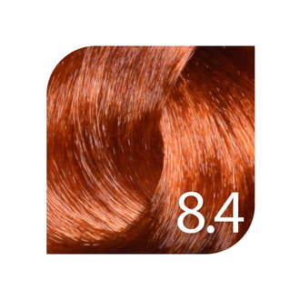 HueSee 8.4/8C - Blonde Copper / Color Cream Permanent Hair Color (100ml/3.38oz)