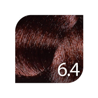 HueSee 6.4/6C - Dark Blonde Copper / Color Cream Permanent Hair Color (100ml/3.38oz)