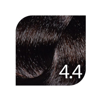 HueSee 4.4/4C - Medium Brown Copper / Color Cream Permanent Hair Color (100ml/3.38oz)
