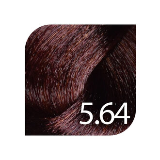 HueSee 5.64/5Rc - Light Brown Red Copper / Color Cream Permanent Hair Color (100ml/3.38oz)