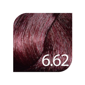 HueSee 6.62/6Rv - Dark Blonde Red Violet / Color Cream Permanent Hair Color (100ml/3.38oz)
