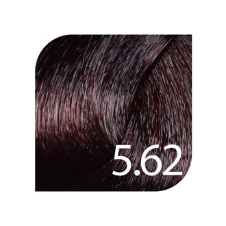 HueSee 5.62/5Rv - Light Brown Red Violet / Color Cream Permanent Hair Color (100ml/3.38oz)