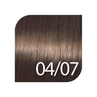 Wella Shinefinity 04/07 - Medium brown natural brown / Wella Shinefinity Zero Lift Glaze Demi Permanent Gel-Cream Color (60ml/2.0oz)