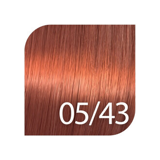 Wella Shinefinity 05/43 - Light brown red gold / Wella Shinefinity Zero Lift Glaze Demi Permanent Gel-Cream Color (60ml/2.0oz)