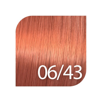Wella Shinefinity 06/43 - Dark blonde red gold / Wella Shinefinity Zero Lift Glaze Demi Permanent Gel-Cream Color (60ml/2.0oz)