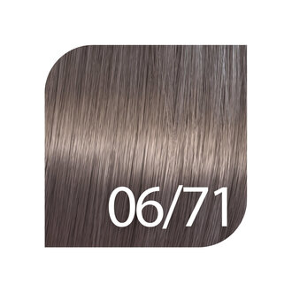Wella Shinefinity 06/71 - Dark blonde brown ash / Wella Shinefinity Zero Lift Glaze Demi Permanent Gel-Cream Color (60ml/2.0oz)
