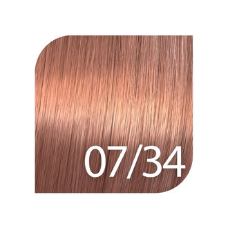 Wella Shinefinity 07/34 - Medium blonde gold red / Wella Shinefinity Zero Lift Glaze Demi Permanent Gel-Cream Color (60ml/2.0oz)