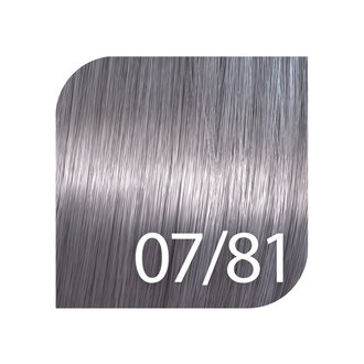 Wella Shinefinity 07/81 - Medium blonde pearl ash / Wella Shinefinity Zero Lift Glaze Demi Permanent Gel-Cream Color (60ml/2.0oz)