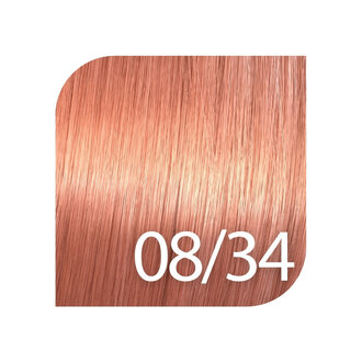 Wella Shinefinity 08/34 - Light blonde gold red / Wella Shinefinity Zero Lift Glaze Demi Permanent Gel-Cream Color (60ml/2.0oz)