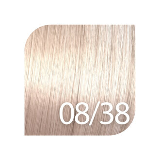 Wella Shinefinity 08/38 - Light blonde gold pearl / Wella Shinefinity Zero Lift Glaze Demi Permanent Gel-Cream Color (60ml/2.0oz)