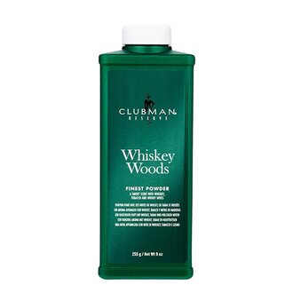 Clubman Pinaud Poudre ultra-fine - Parfum "Whiskey Woods" (255g/9.0oz)