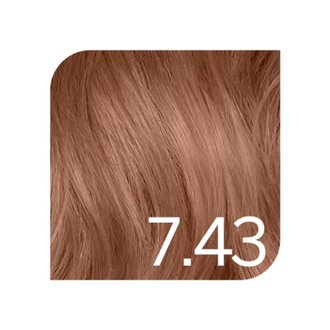 Revlonissimo 7.43 - Medium Copper Golden Blonde / Revlonissimo Colorsmetique Permanent Hair Color (60ml/2.0oz)
