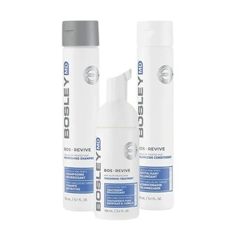Bosley MD BosRevive Volumizing Starter Kit - For Non Treated Hair (2x150ml/5.1oz, 100ml/3.4oz)