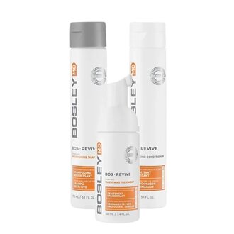 Bosley MD BosRevive Volumizing Kit - For Color-Treated Hair (2x150ml/5.1oz, 100ml/3.4oz)