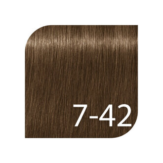 Schwarzkopf Igora Zero AMM Professional 7-42 - Medium Blonde Beige Ash / Igora Zero AMM Permanente Color (60ml/2.0oz)