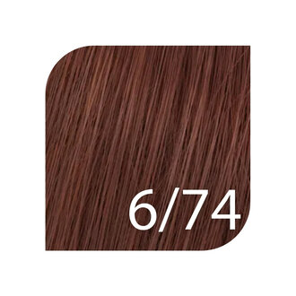Wella Koleston Perfect 6/74 - Dark Blonde Brown Red / Koleston Perfect Me+ Deep Browns Permanent Hair Color (57g/2.0oz)
