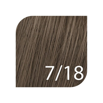 Wella Koleston Perfect 7/18 - Medium Blonde Ash Pearl / Koleston Perfect Me+ Rich Naturals Permanent Hair Color (57g/2.0oz)
